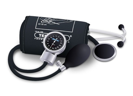 Ciśnieniomierz zegarowy TM-Z/S Czarny TECH-MED + stetoskop