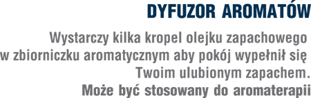 Ultradźwiękowy nawilżacz powietrza z jonizatorem TM LOTOS (czarny)