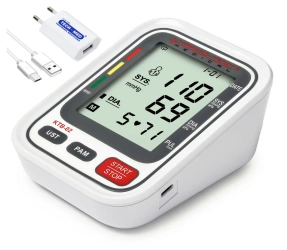 Ciśnieniomierz naramienny KARDIO-TEST MEDICAL KTB-02 z zasilaczem USB, wykrywa arytmię, pamięć 2x99
