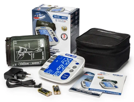 TMA-6 OMEGA upper arm blood pressure monitor with power supply