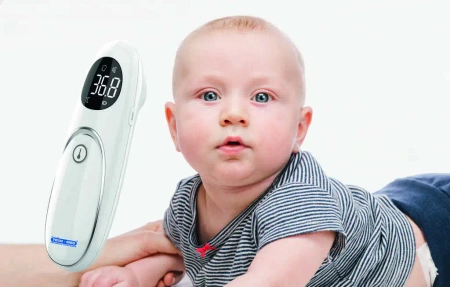 Termometr bezdotykowy na podczerwień TMB-SMART SCAN TECH-MED, automatyczny pomiar z kontrolą odległości, szybki i dokładny pomiar