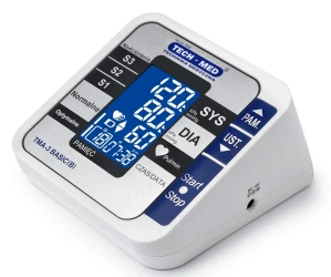 Ciśnieniomierz elektroniczny TMA-3BASIC (B) TECH-MED, pomiar podczas pompowania, wykrywa arytmię