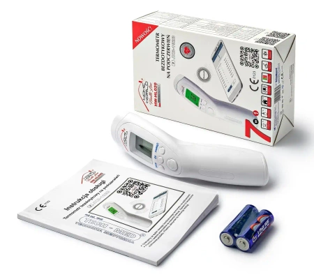 Termometr elektroniczny bezdotykowy HW-HL020 z Bluetooth, 3 kolory podświetlenia ekranu, szybki pomiar 1s