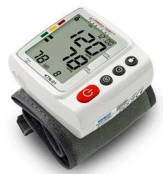 Ciśnieniomierz nadgarstkowy elektroniczny KTN-01 KARDIO-TEST, wykrywa arytmię, pamięć 2x120