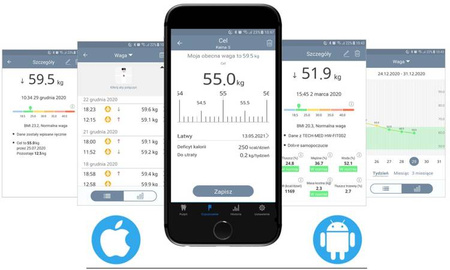 Waga analityczna HW-FIT002 z Bluetooth czarna