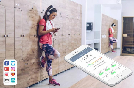 Waga analityczna HW-FIT002 z Bluetooth czarna