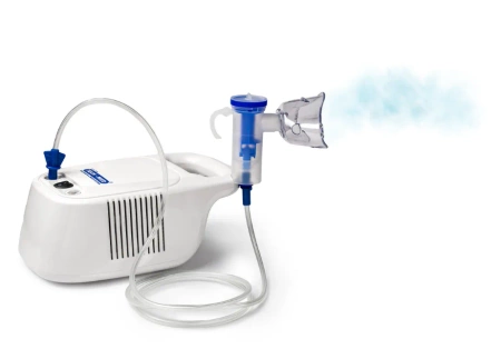Inhalator kompresorowy z irygatorem TM-NEB HOSPI TECH-MED – do nebulizacji i oczyszczania zatok, do pracy ciągłej, 2 maski