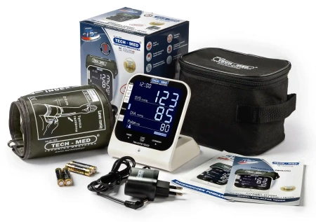 Ciśnieniomierz TMA-ALPHA TOUCH z zasilaczem, pomiar podczas pompowania, dotykowy ekran, wykrwa arytmię