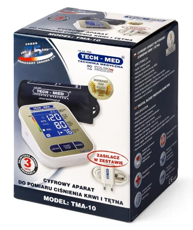 Ciśnieniomierz elektroniczny TMA-10 TECH-MED z zasilaczem