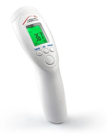 Termometr elektroniczny bezdotykowy HW-HL020 z Bluetooth, 3 kolory podświetlenia ekranu, szybki pomiar 1s
