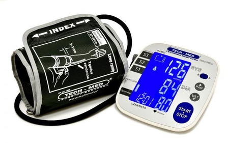 Ciśnieniomierz TMA-6 OMEGA z zasilaczem, pomiar podczas pompowania, duży ekran, pamięć 2x250