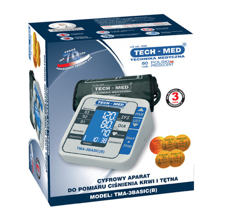Ciśnieniomierz elektroniczny TMA-3BASIC (B) TECH-MED