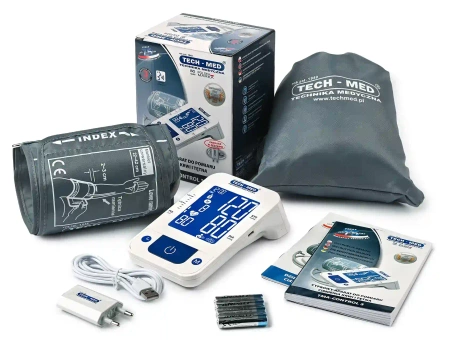 Ciśnieniomierz TMA-CONTROL 3 TECH-MED z funkcją mowy, pomiar podczas pompowania, pamięć 2x120, 22-42 cm