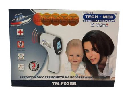 Termometr bezdotykowy TM-F03BB TECH-MED