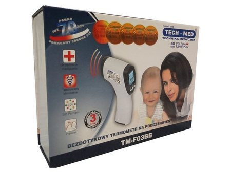 Zestaw promocyjny: pulsoksymetr + termometr TECH-MED